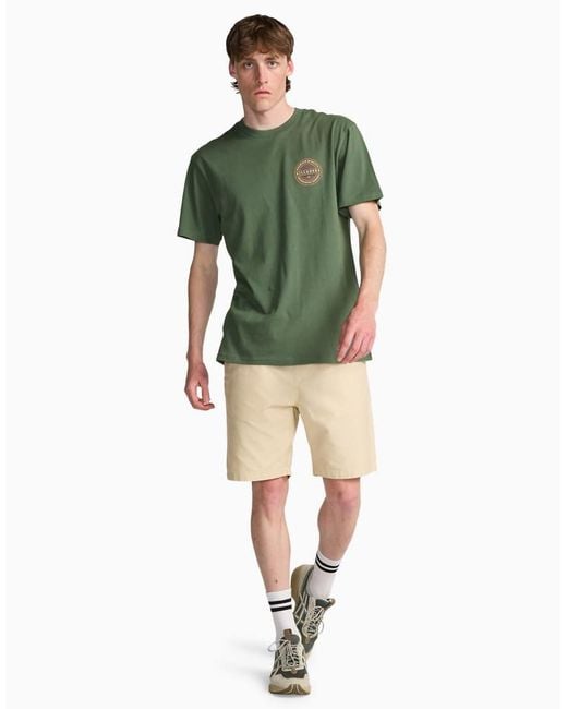 Billabong Natural Larry Linen Elasticated Shorts for men