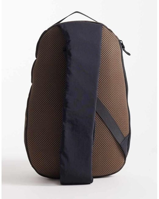 ASOS Blue Backpack With Drawstring Detail for men