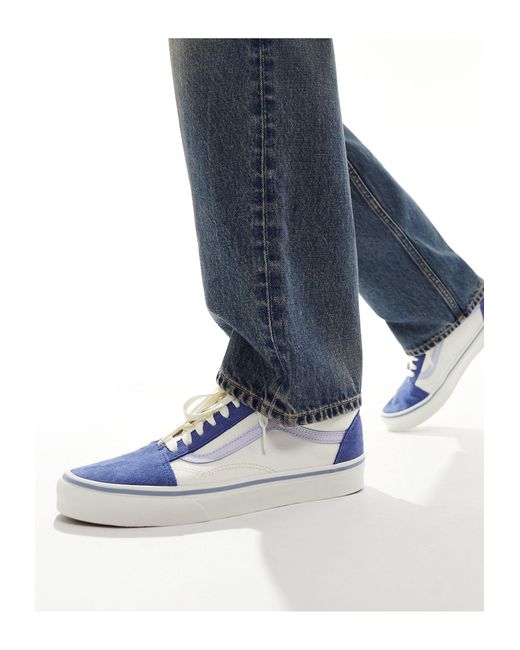 Zapatillas azules y blancas old skool Vans de hombre de color Blue