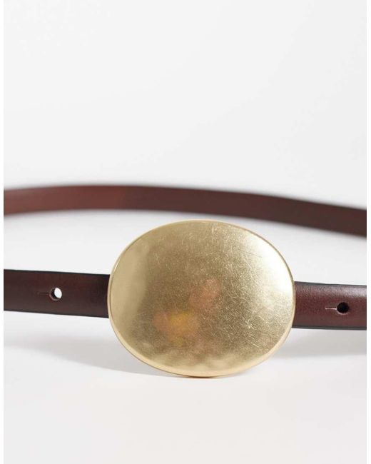 Mango Riem Met Statement Gesp in het White
