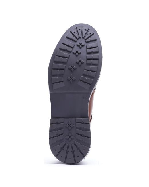 Base London Brown Tanner Brogue Shoe for men