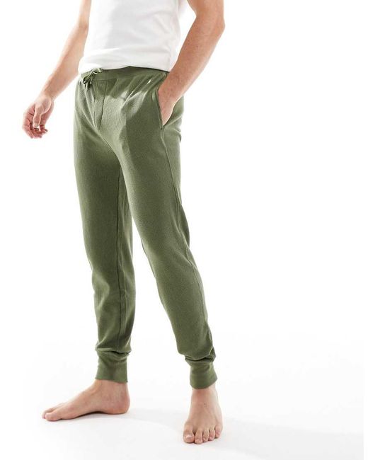 Polo Ralph Lauren Green Loungewaffle jogger With Logo for men