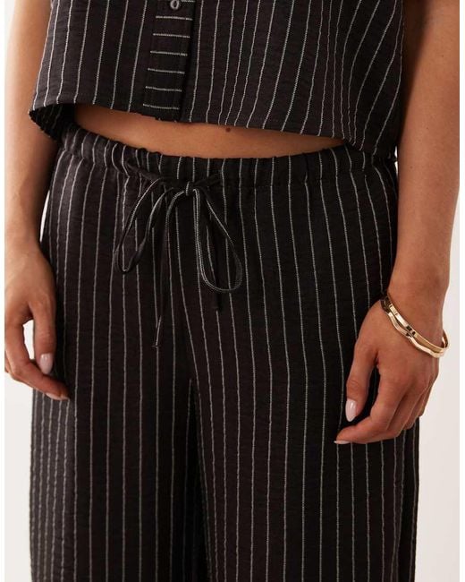 JDY Petite Black Wide Leg Trousers Co-ord