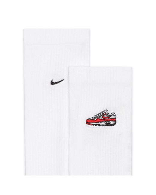 Nike White Everyday Plus Cushioned 1 Pack Crew Socks for men