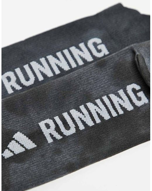 Adidas Originals Blue Adidas Running Socks With Back Print for men