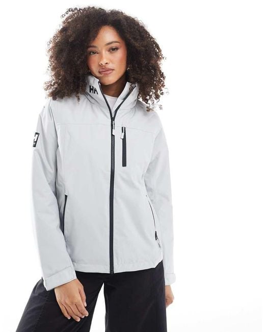 Helly Hansen White Crew Hooded Midlayer Sailing Jacket 2.0