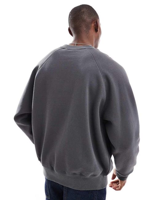 Bershka Gray Sweatshirt for men