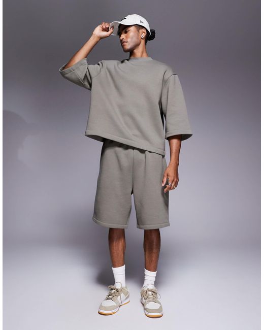 ASOS Gray Longer Length Short for men
