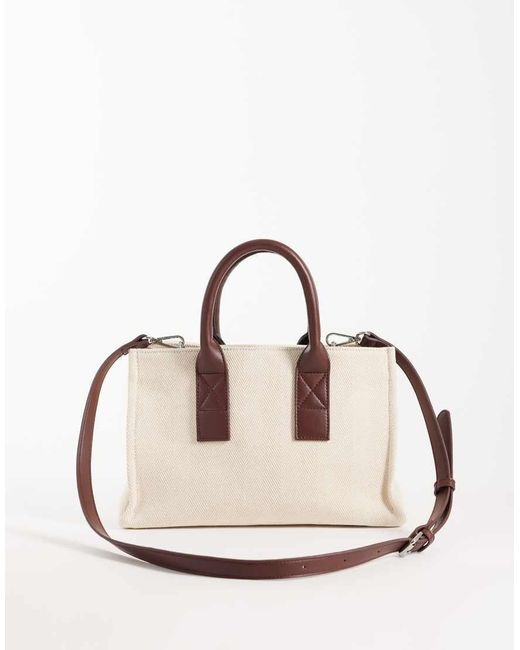 ASOS Natural Classic Structured Tote Bag