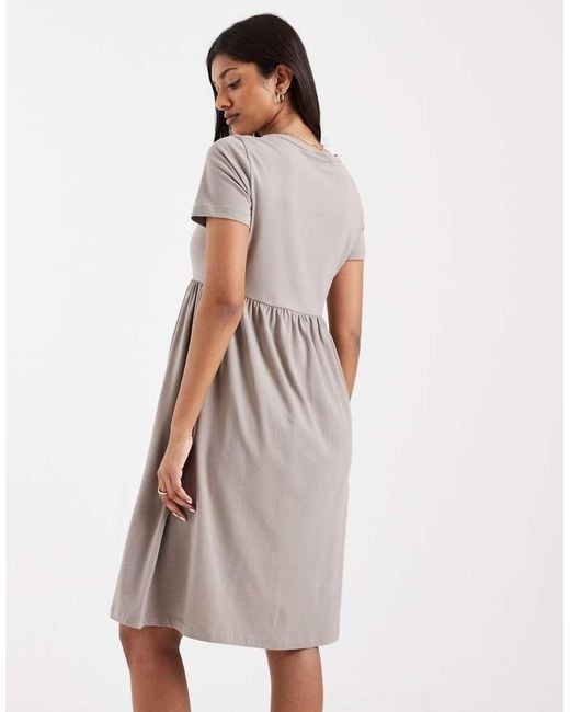 Mama.licious Natural Mamalicious Maternity Mini Smock T-shirt Dress