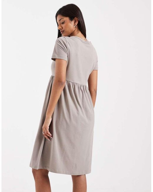 Mama.licious Natural Mamalicious Maternity Mini Smock T-shirt Dress