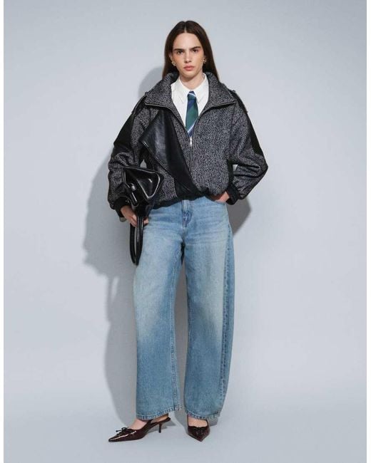 ASOS Blue Slim Barrel Jean