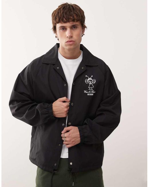 Deus Ex Machina Black Sensory Overload Coach for men