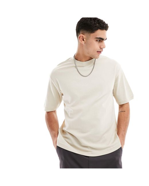 SELECTED White Oversized Boxy T-shirt for men