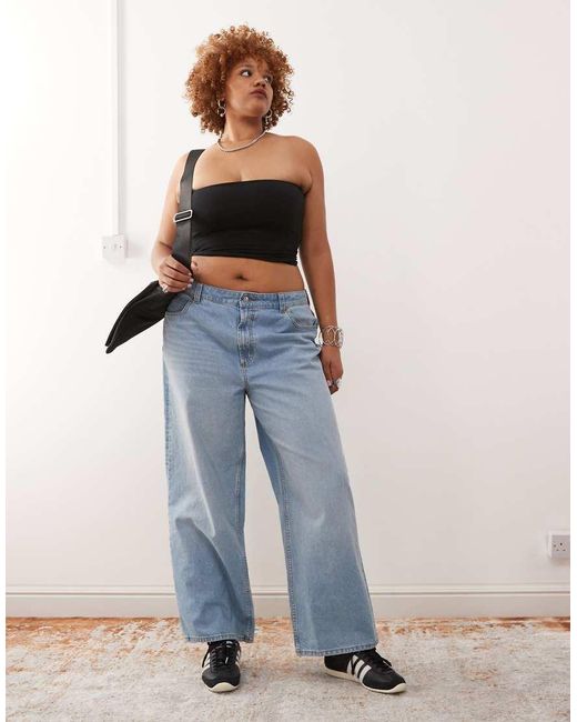 Collusion Black Plus Double Lined Bandeau Top