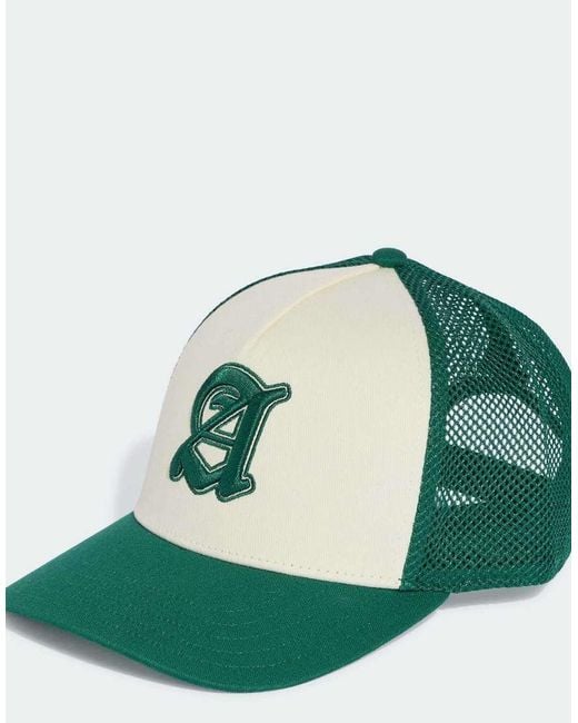 Adidas Originals Green Stadium Graphic Trucker Cap