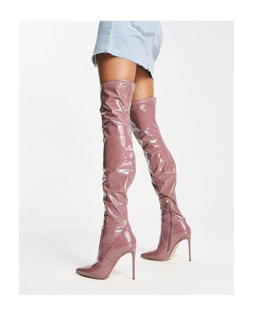 Steve Madden Pink Vava Over The Knee Boots