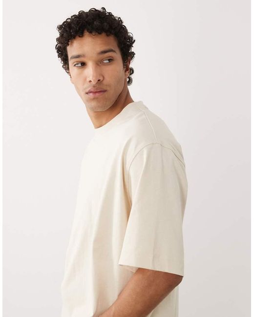 SELECTED Natural Heavyweight 220gsm Oversized T-shirt for men