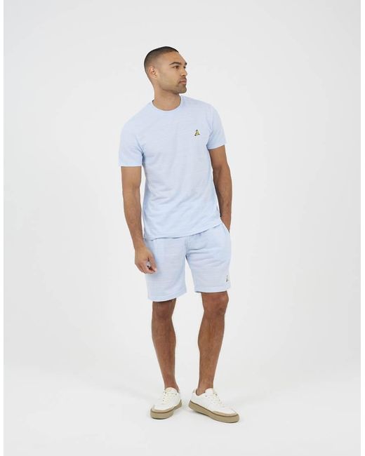 Brave Soul Blue Crew Neck T-Shirt for men