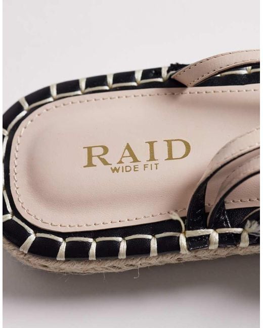 Raid Metallic Danita Espadrille Flat Sandals