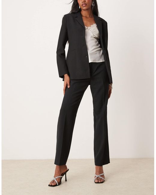 Pantalon droit d'ensemble Y.A.S en coloris Natural