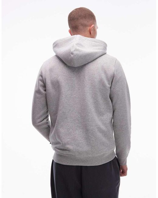 Dickies Gray Oakport Small Logo Hoodie for men