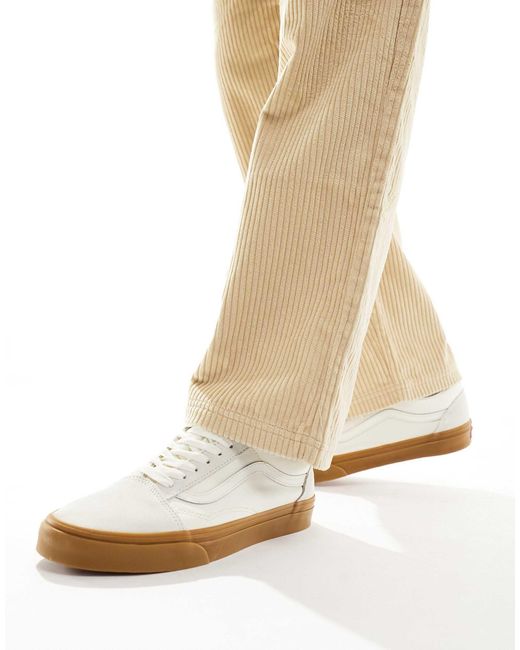 Vans Natural Old Skool Gum Sole Sneakers for men