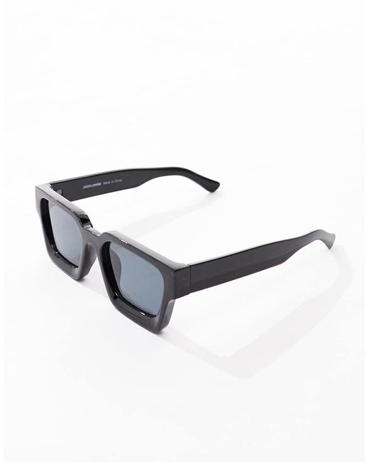 Occhiali Da Sole Quadrati Neri di Jack & Jones in Brown da Uomo