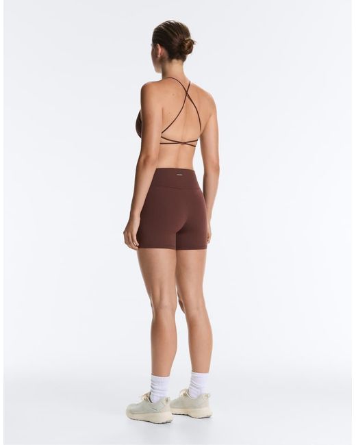 Oysho Red Comfortlux High-rise 10cm Hot Pants