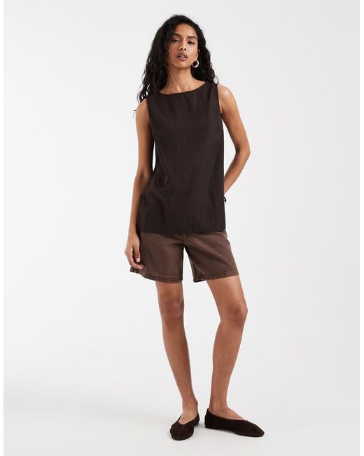 Gap Black Linen Top