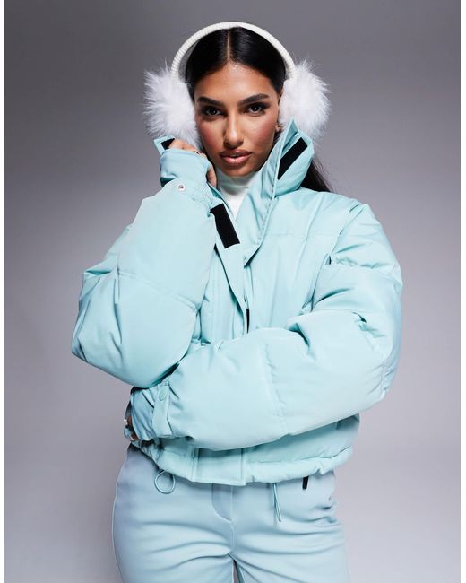 ASOS 4505 Ski & Snow Blue 4505 – ski – kastige ski-pufferjacke