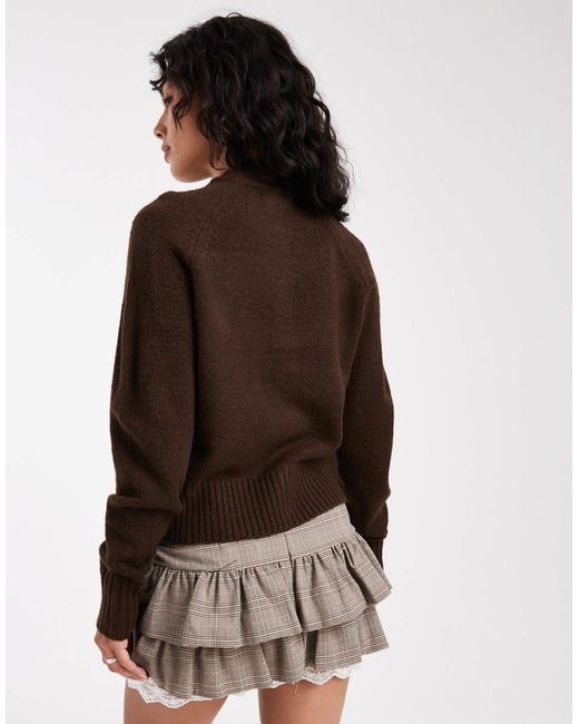 Threadbare Brown – strickjacke