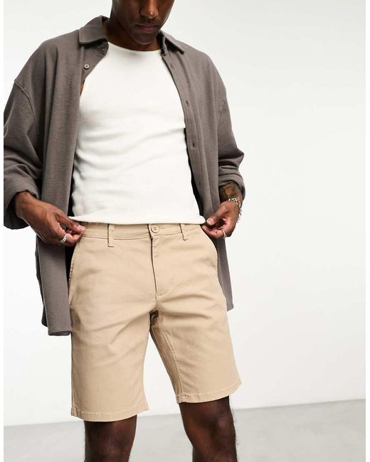 Only & Sons Natural Slim Fit Chino Short for men