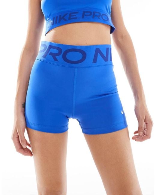 Nike Blue Nike Pro Training 365 3 Inch Sculpt leggings Shorts