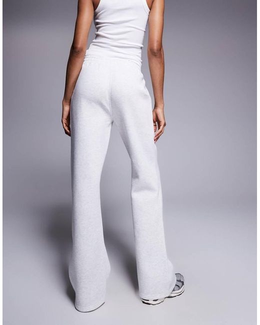 Kaiia Blue Tall Cotton Blend Embroidered Logo Wide Leg Trackies