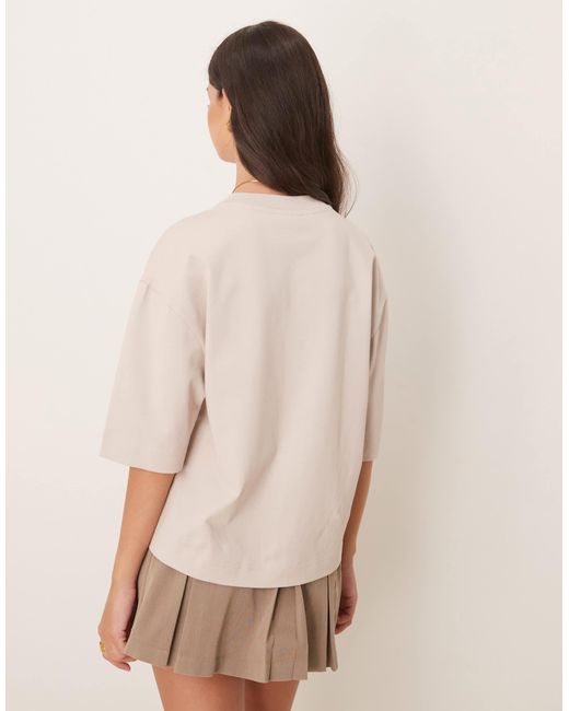 Gina Tricot Natural – relaxed-fit-t-shirt