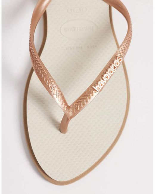 Havaianas Natural Slim Point Flip Flops