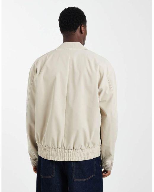 ASOS Natural Bomber Jacket for men
