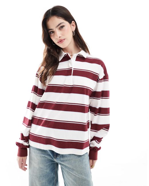 Polo Pull&Bear en coloris Red