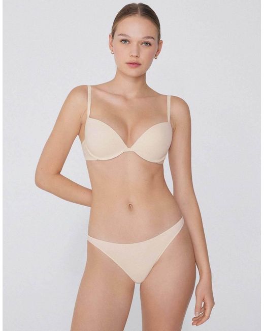 Tezenis White Microfibre G-String