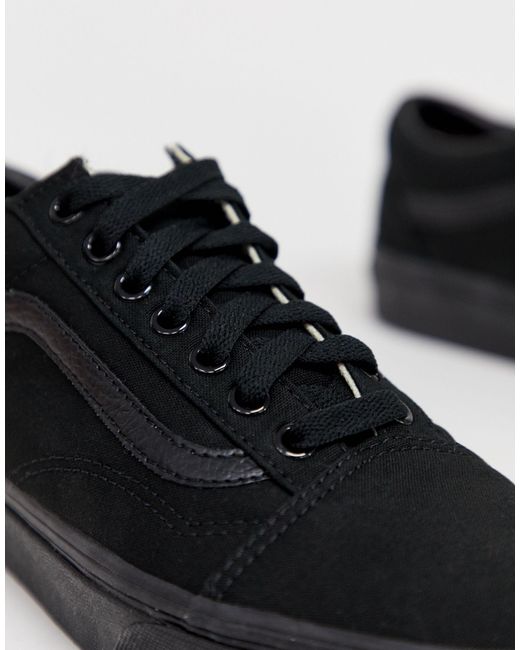 Vans Canvas Old Skool Sneakers in Black for Men - Save 26% | Lyst