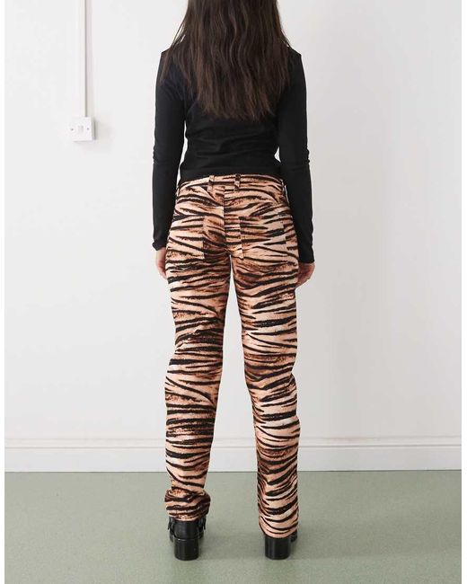 Collusion Multicolor Low Waist Slim Bootcut Jean