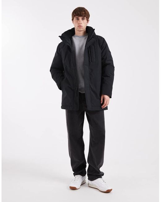 Hollister Blue Cosy Lined Parka Coat for men
