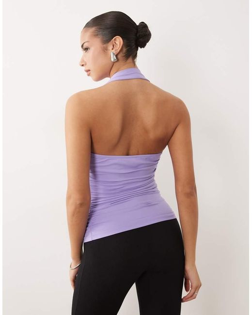 ASOS Purple Soft Scoop Lace Trim Singlet