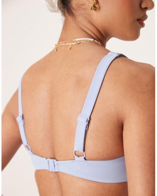 ASOS Blue – maya – mix and match – cropped-bikinioberteil