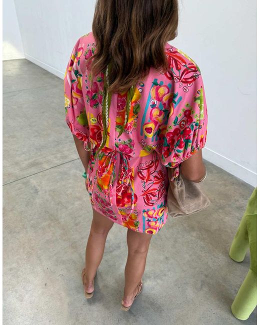 Never Fully Dressed Red Short Sleeve A-line Mini Dress