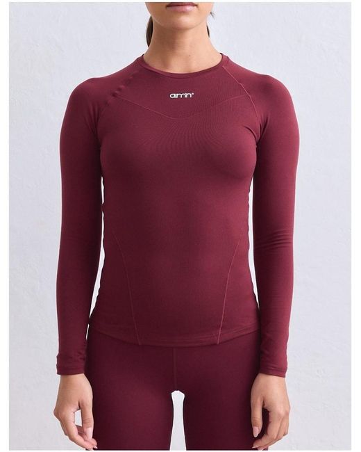Aim'n Red Merlot Soft Basic Long Sleeve