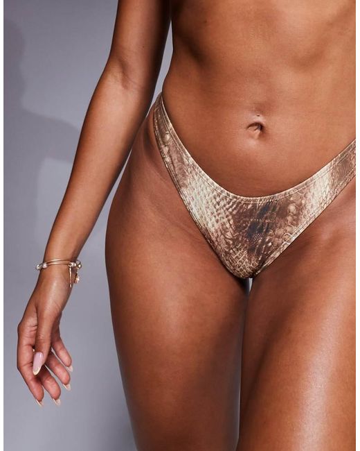 SIMMI Brown Dune Triangle Bikini Bottoms