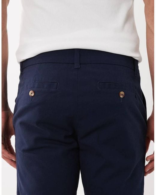 ASOS White Skinny Fit Chino Shorts for men