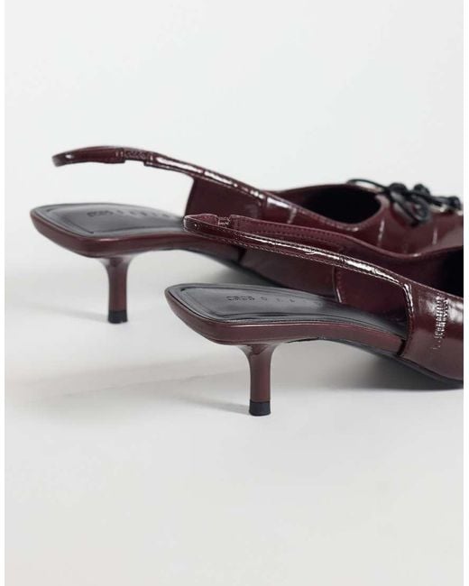 ASOS Red Spirit Lace Up Kitten Heels